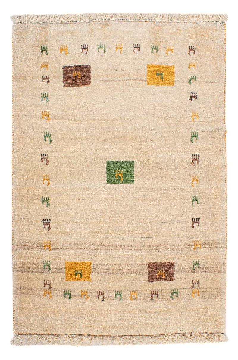 Gabbeh Tæppe - Loribaft Persisk - 123 x 85 cm - flerfarvet