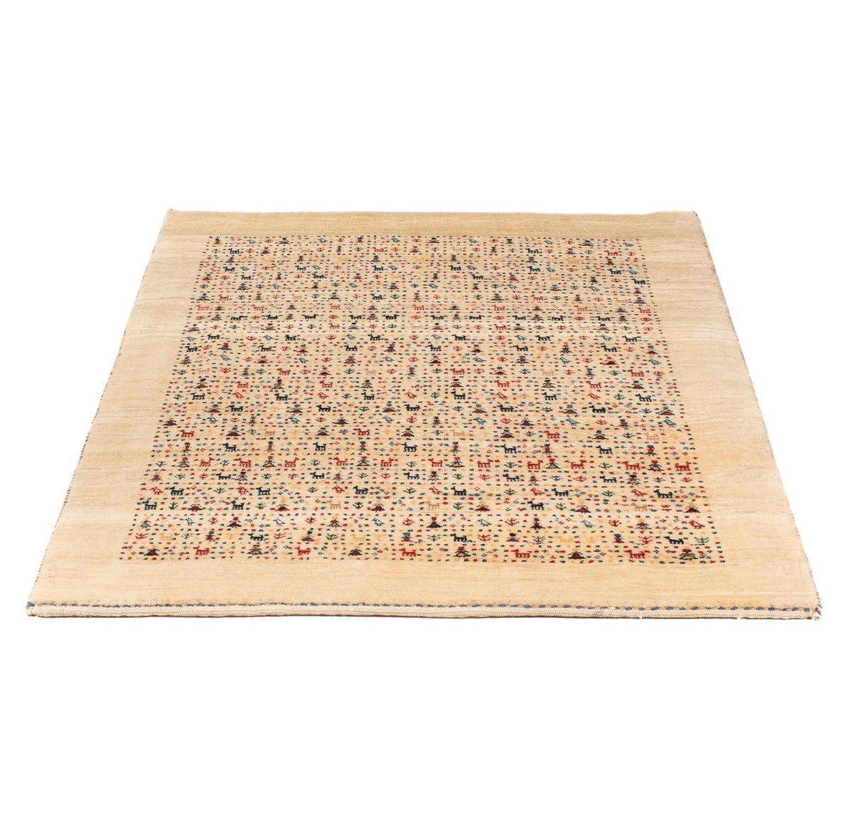 Gabbeh Tæppe - Loribaft Persisk - 120 x 87 cm - flerfarvet