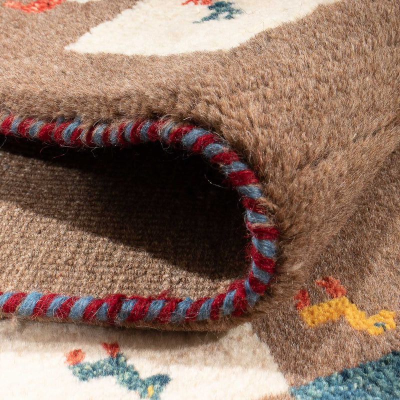 Gabbeh-tæppe - Persisk - 139 x 82 cm - brun