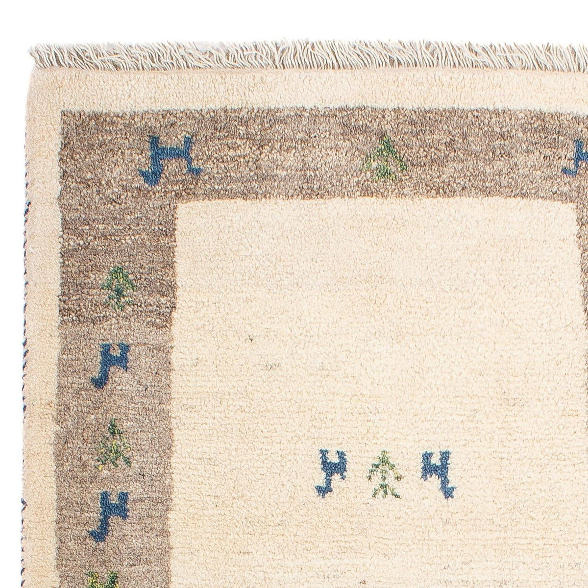 Gabbeh-tæppe - Persisk - 90 x 65 cm - beige