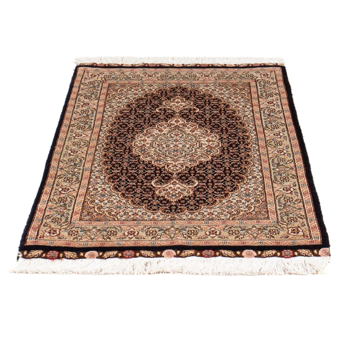 Persisk tæppe - Tabriz - Royal - 95 x 60 cm - mørkeblå