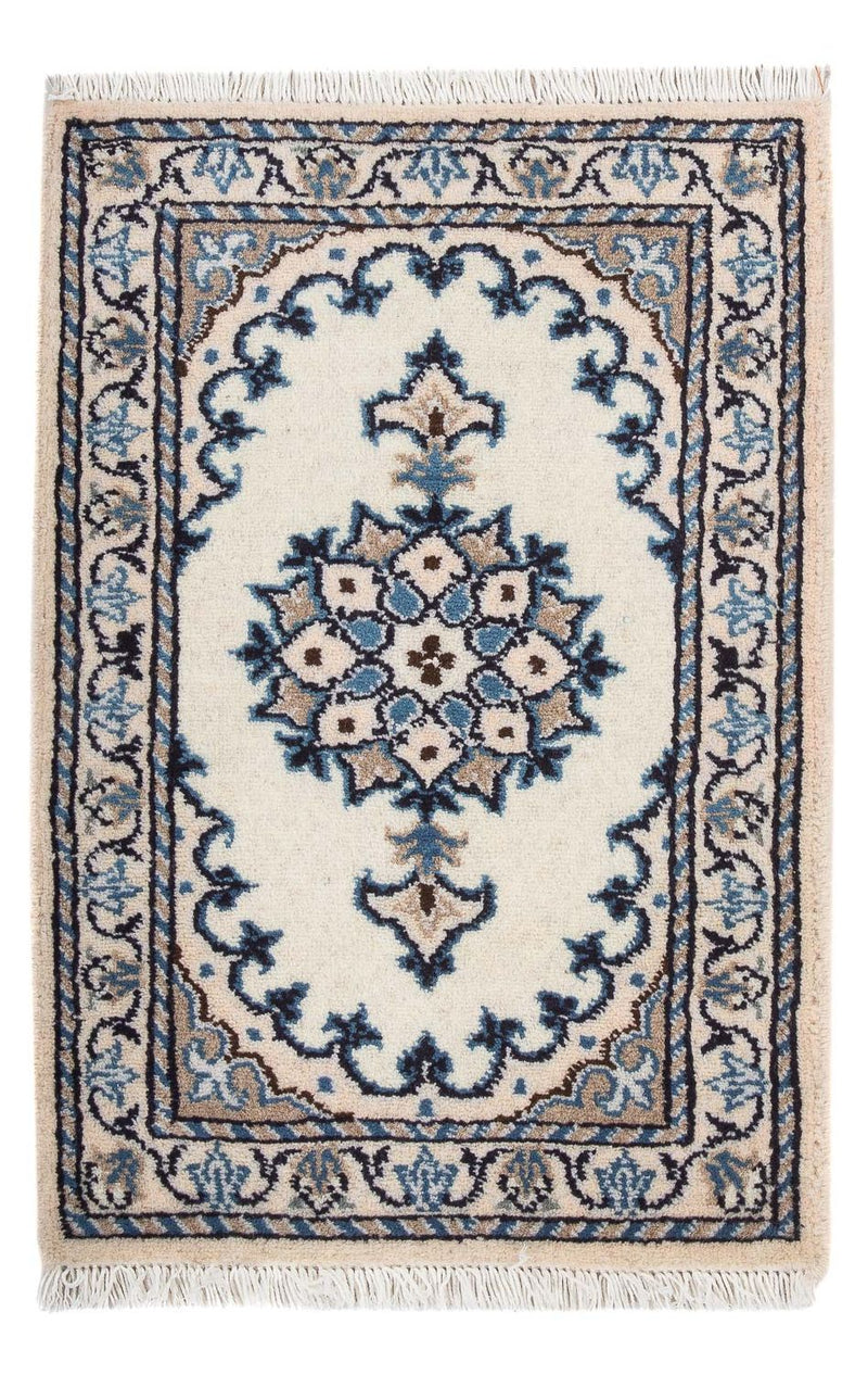 Persisk tæppe - Nain - 60 x 40 cm - creme