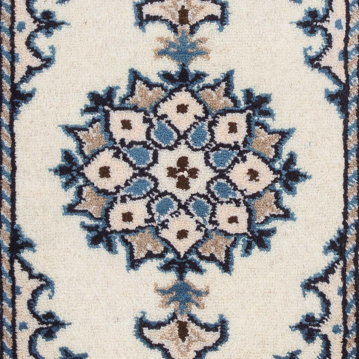 Persisk tæppe - Nain - 60 x 40 cm - creme