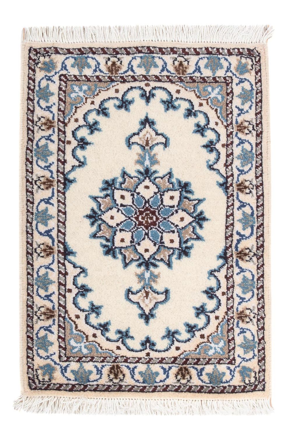 Persisk tæppe - Nain - 60 x 40 cm - creme
