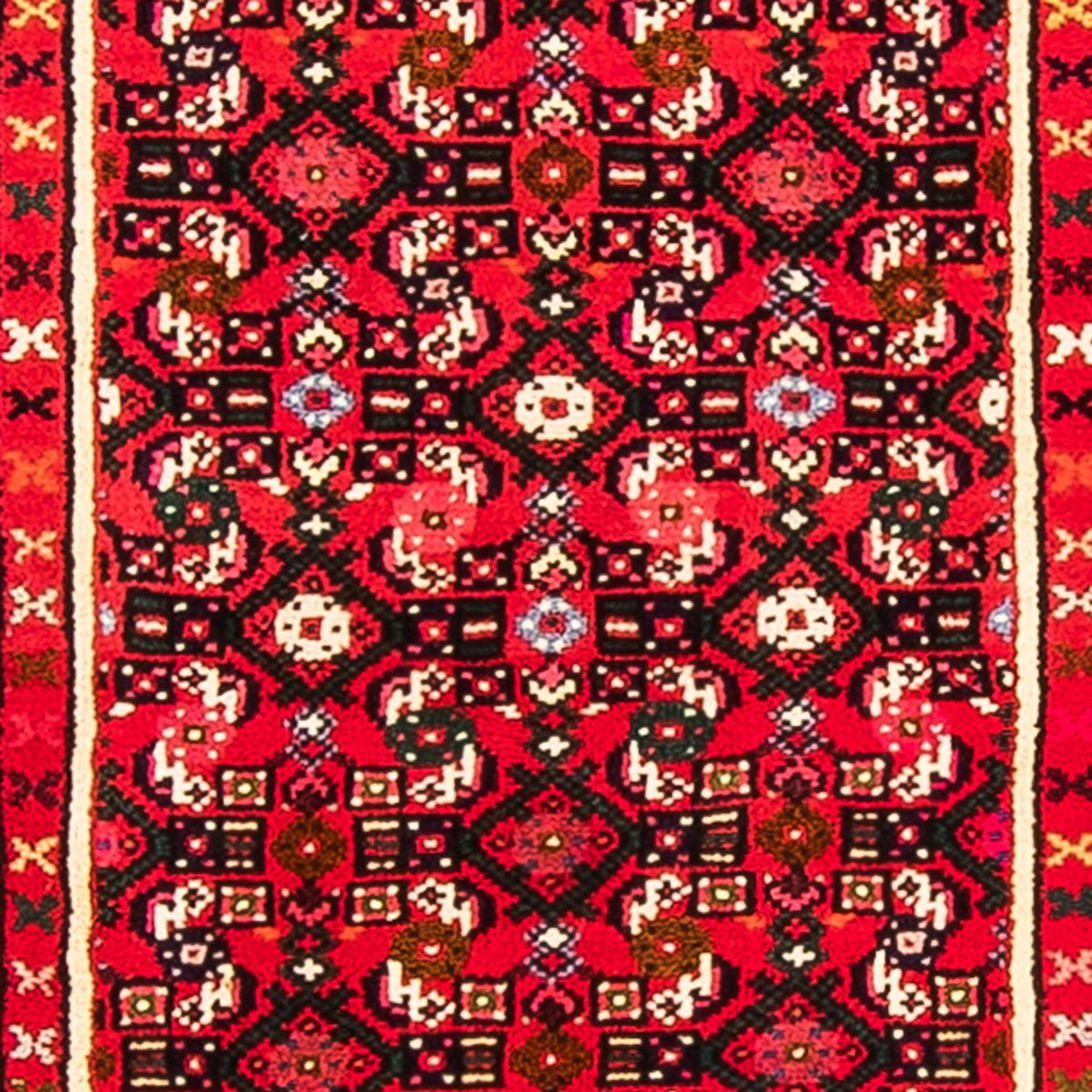 Løber Persisk tæppe - Nomadisk - 367 x 72 cm - rød