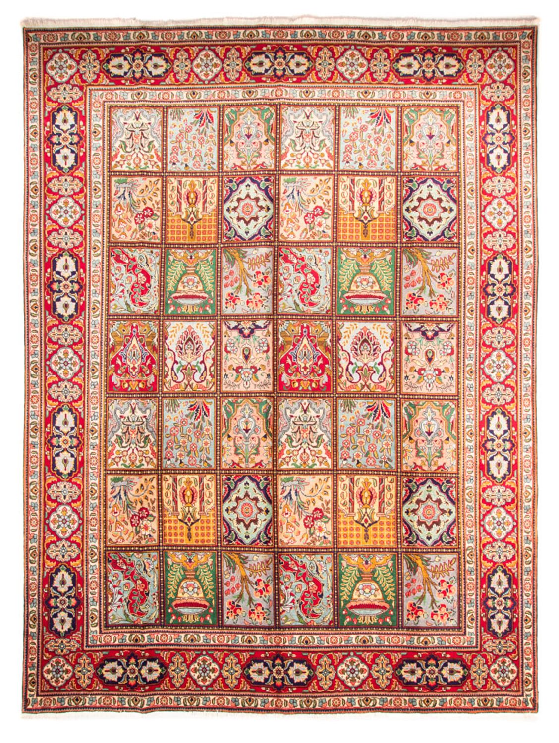Persisk tæppe - Tabriz - 390 x 291 cm - flerfarvet