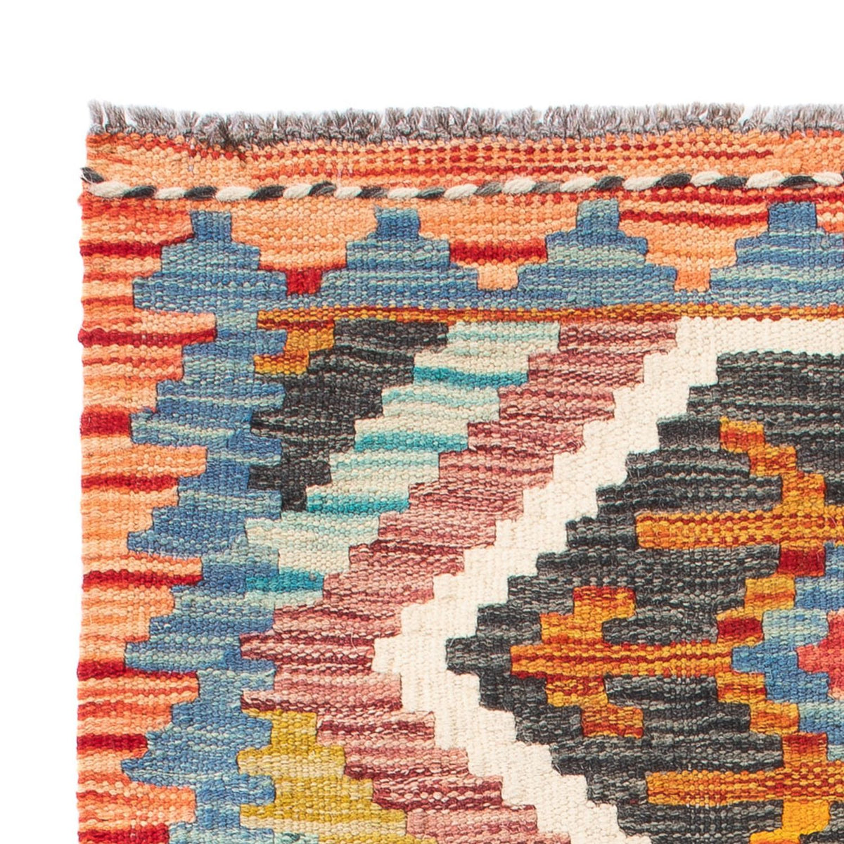 Kelim Carpet - Splash - 92 x 63 cm - flerfarvet