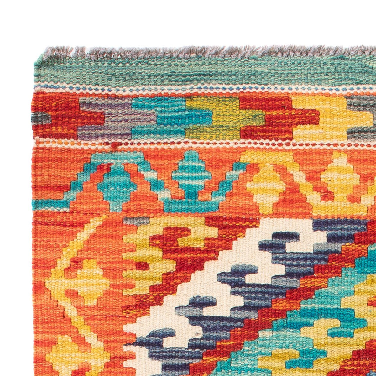 Kelim Carpet - Splash - 90 x 60 cm - flerfarvet