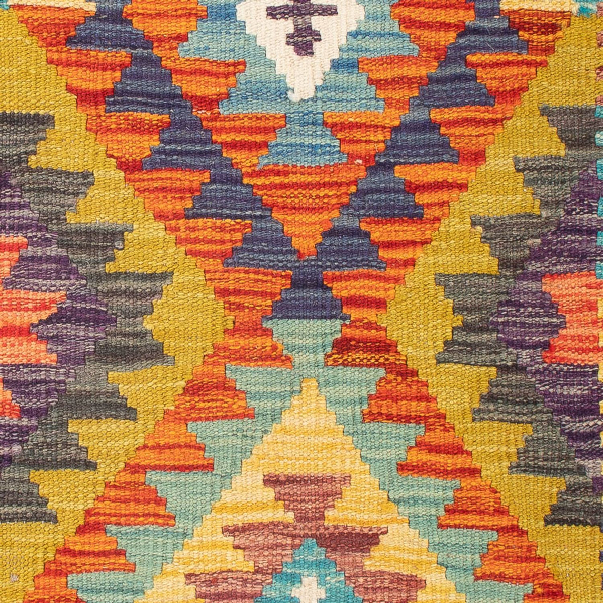 Kelim Carpet - Splash - 84 x 62 cm - flerfarvet