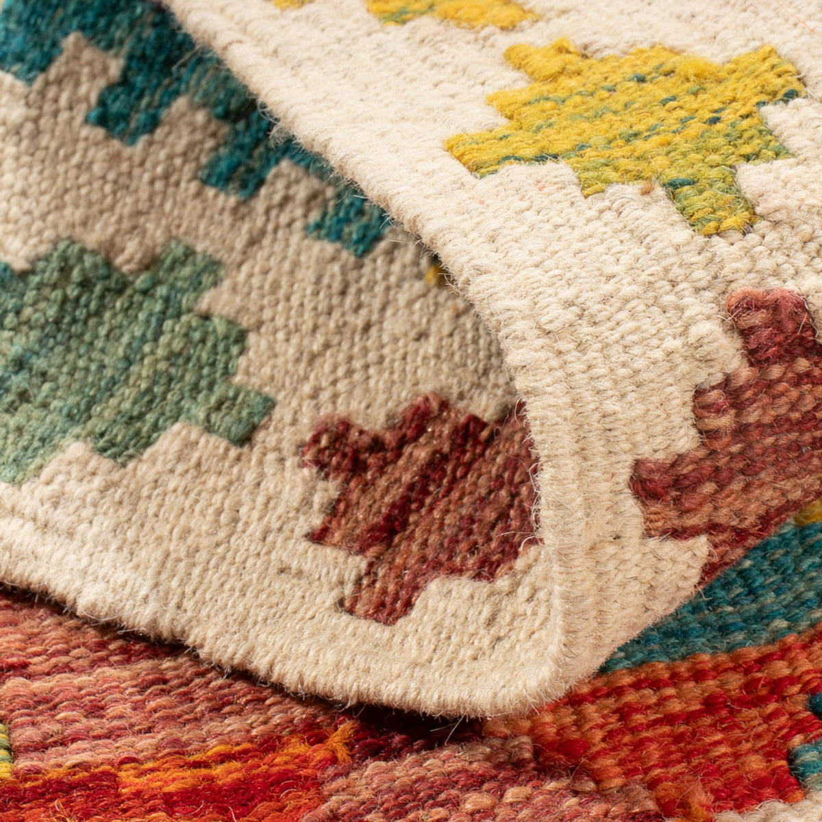 Kelim Carpet - Splash - 84 x 62 cm - flerfarvet