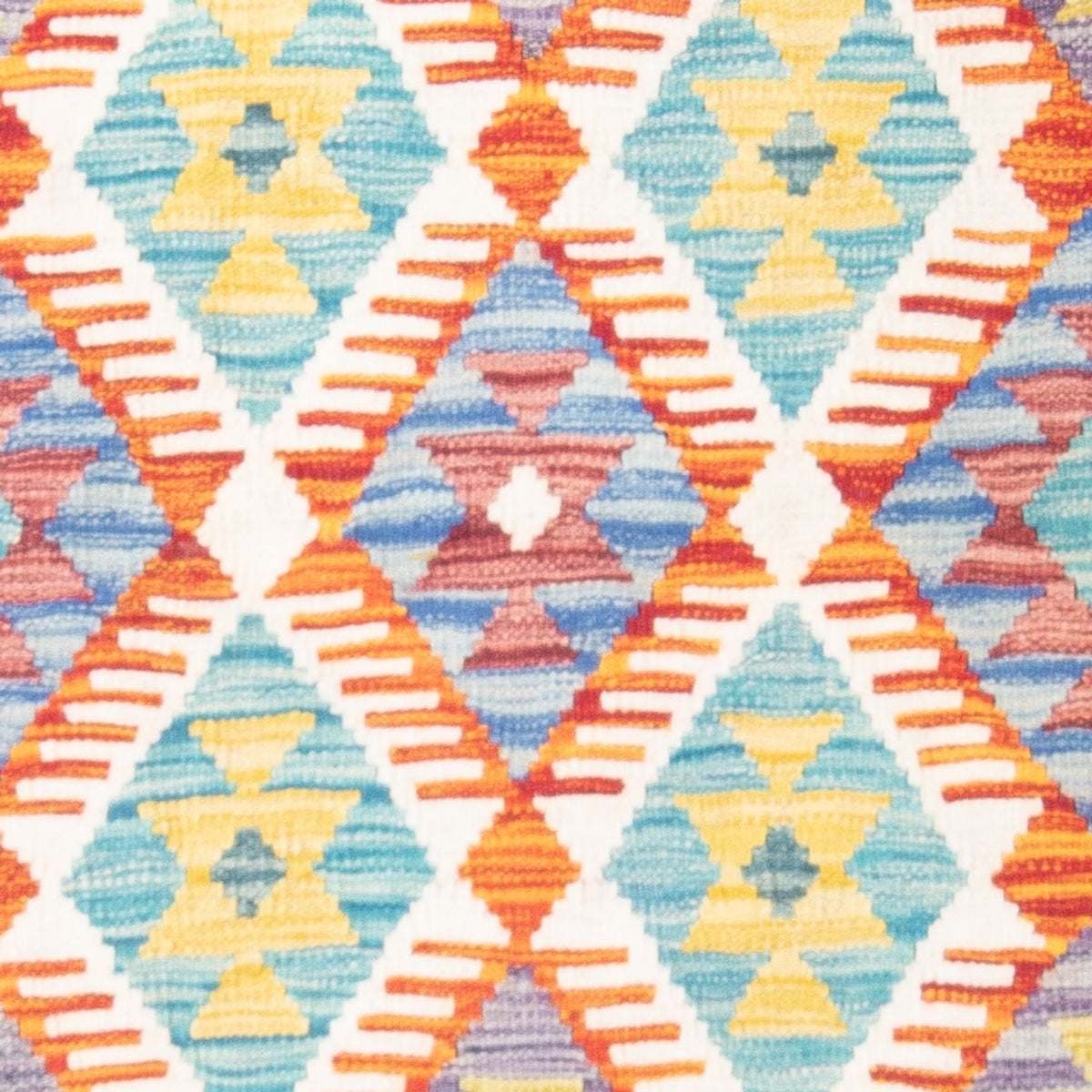 Kelim Carpet - Splash - 150 x 110 cm - flerfarvet