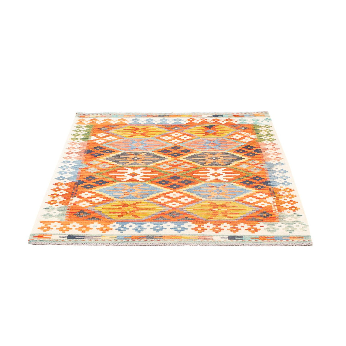 Kelim Carpet - Splash - 150 x 99 cm - flerfarvet
