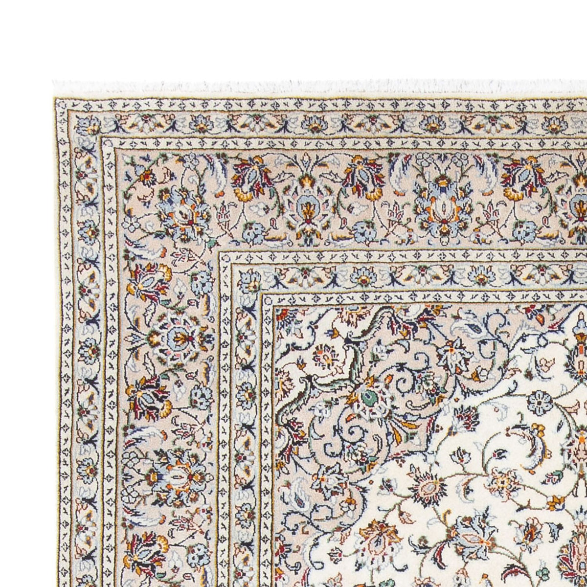 Persisk tæppe - Keshan - 307 x 200 cm - creme