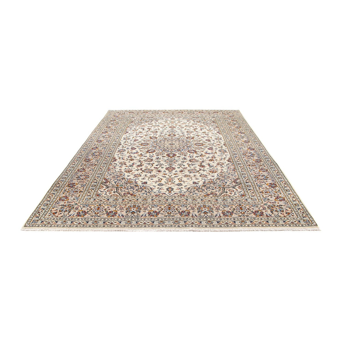 Persisk tæppe - Keshan - 307 x 200 cm - creme