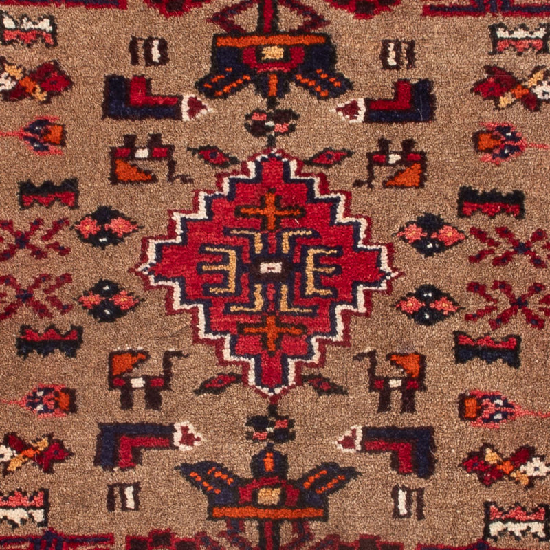 Persisk tæppe - Nomadisk - 72 x 47 cm - brun