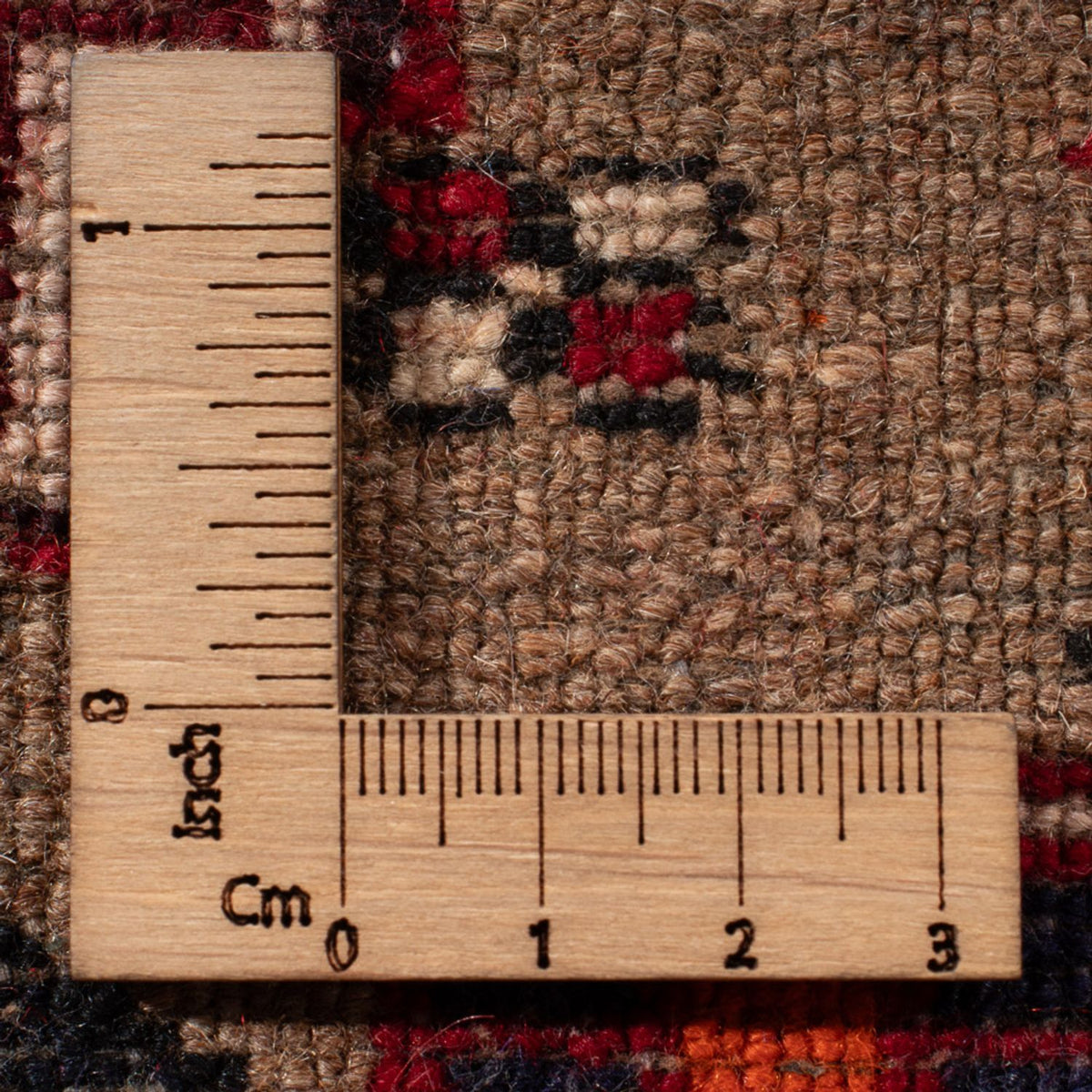 Persisk tæppe - Nomadisk - 72 x 47 cm - brun