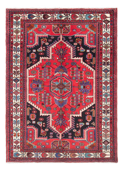 Hamadan Tæppe 136x207cm - Persisk tæppe - rød
