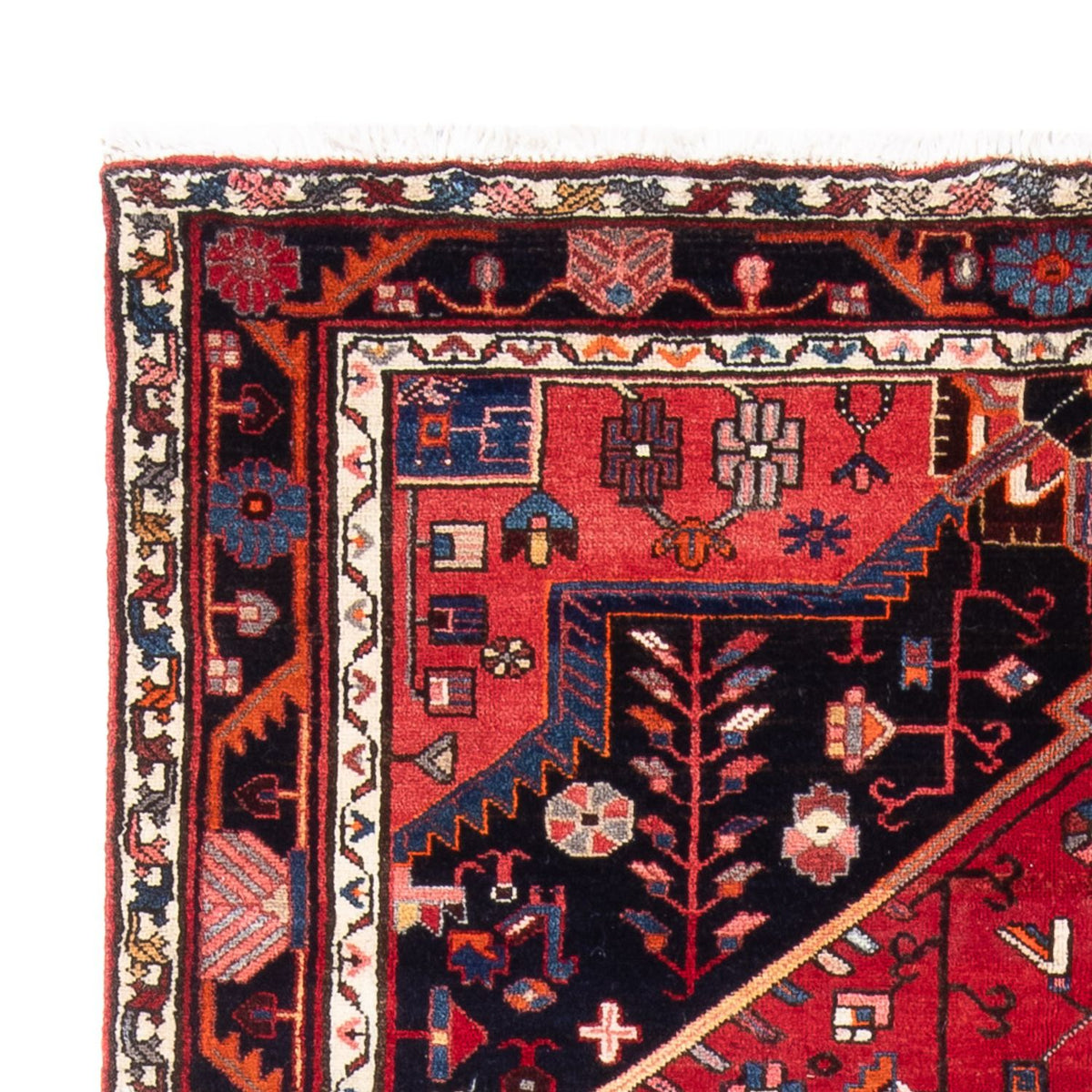 Persisk tæppe - Nomadisk - 215 x 139 cm - rød