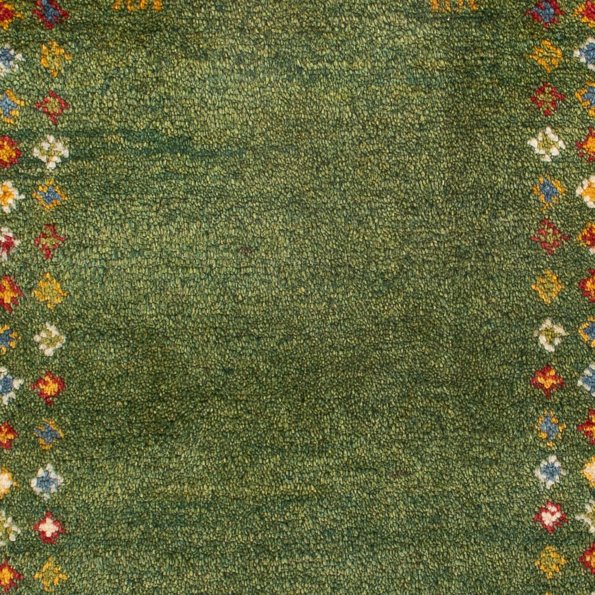 Gabbeh-tæppe - Persisk - 89 x 62 cm - havgrønt