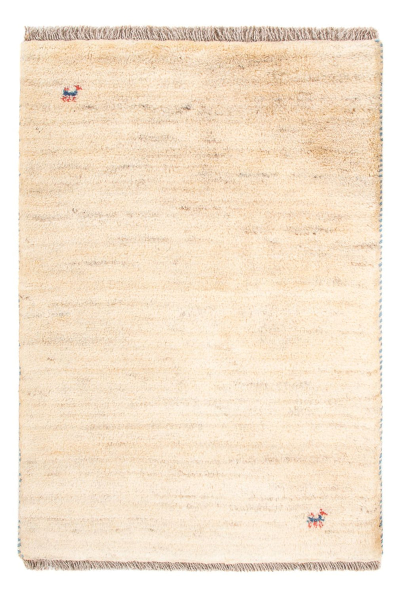 Gabbeh-tæppe - Persisk - 86 x 60 cm - lys beige