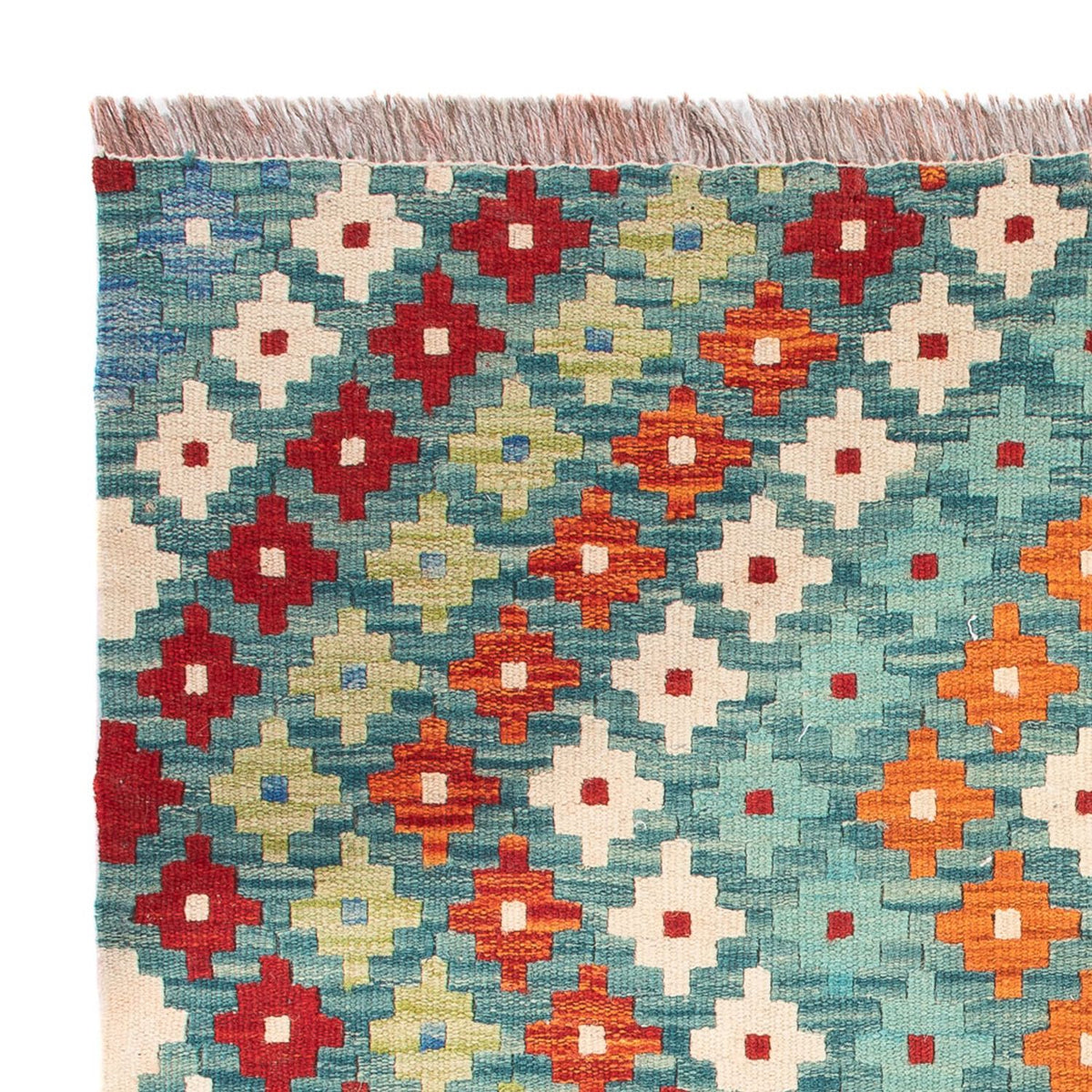 Kelim Carpet - Splash firkantet - 88 x 90 cm - flerfarvet