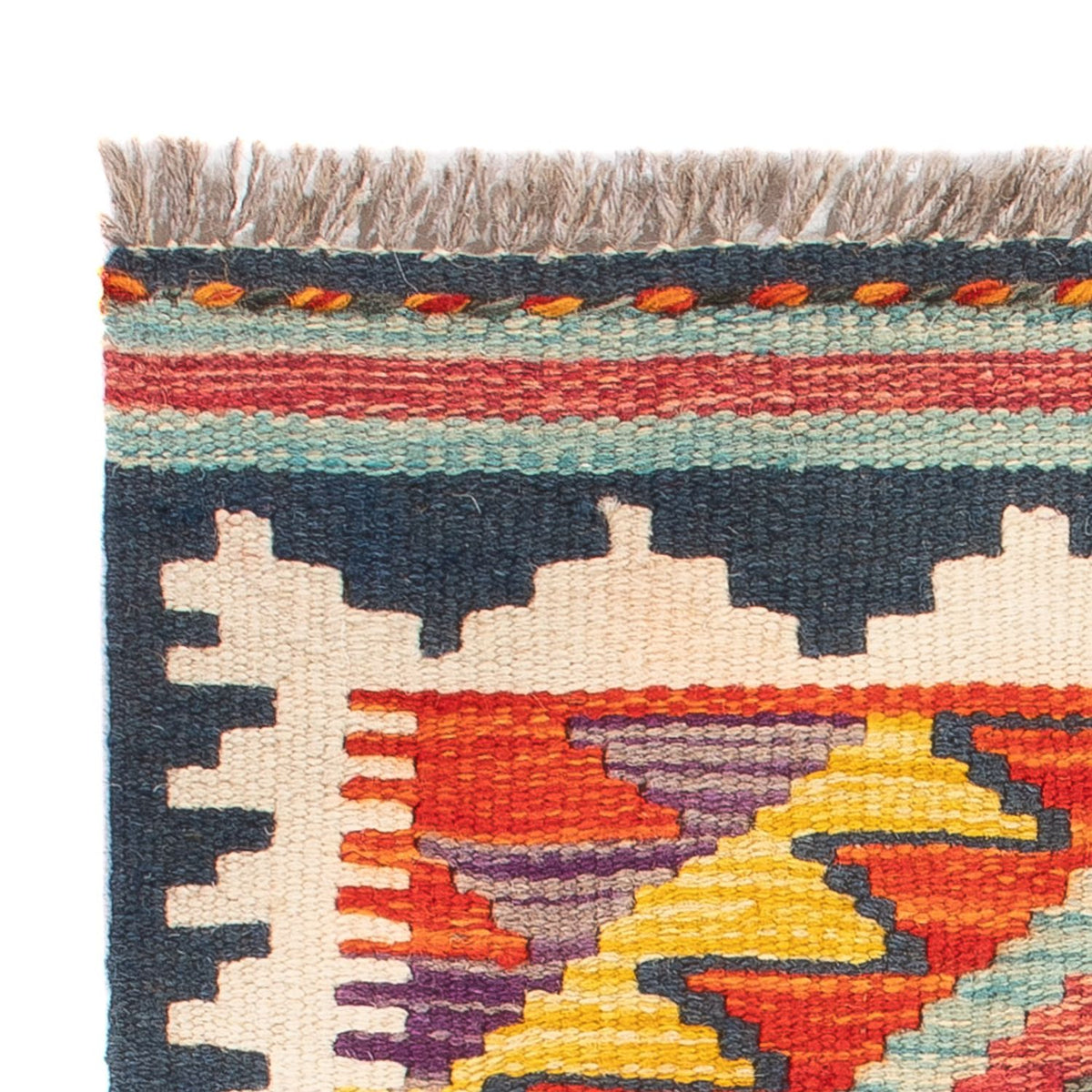 Kelim Carpet - Splash - 60 x 40 cm - flerfarvet