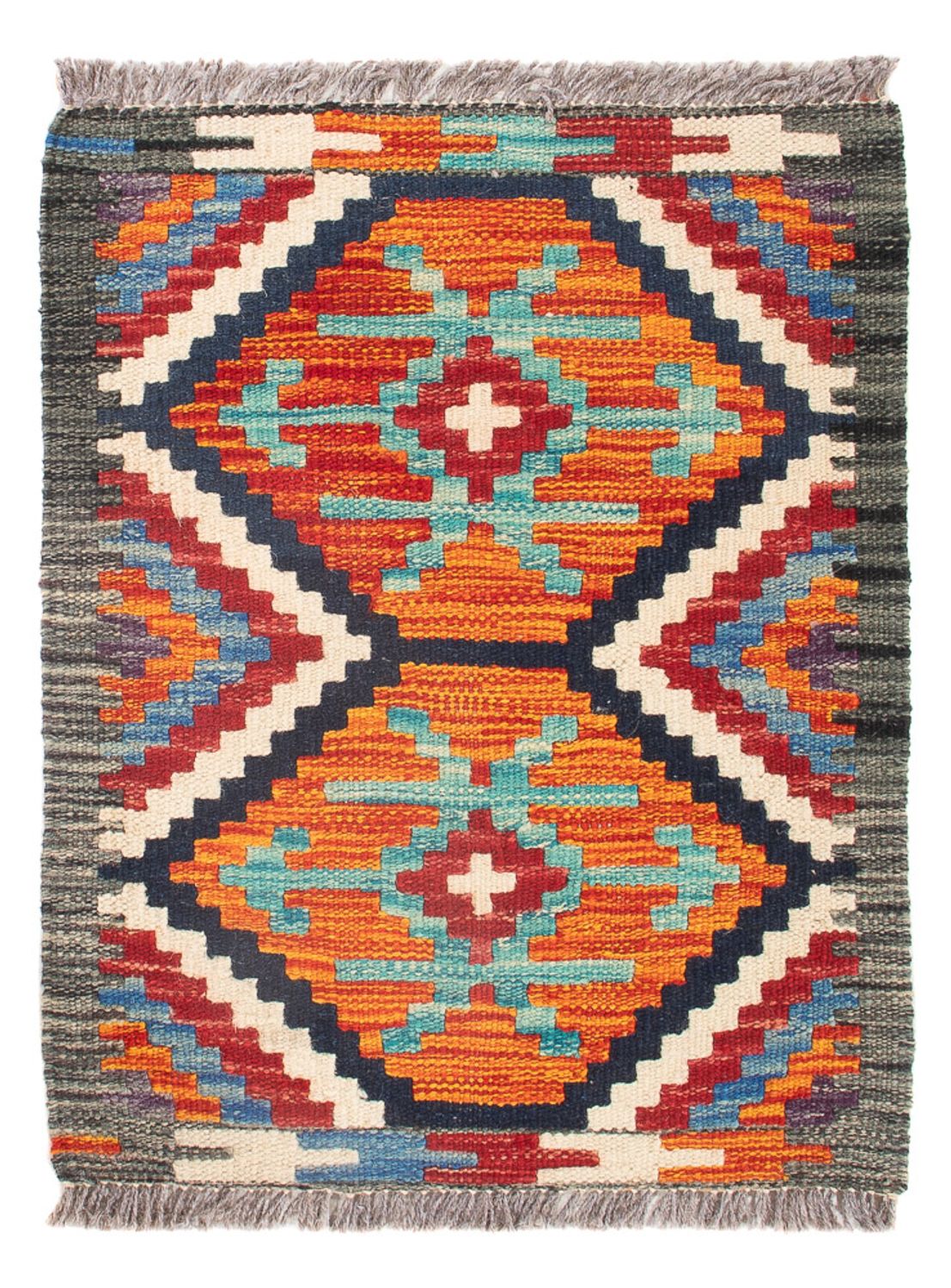 Kelim Carpet - Splash - 60 x 40 cm - flerfarvet