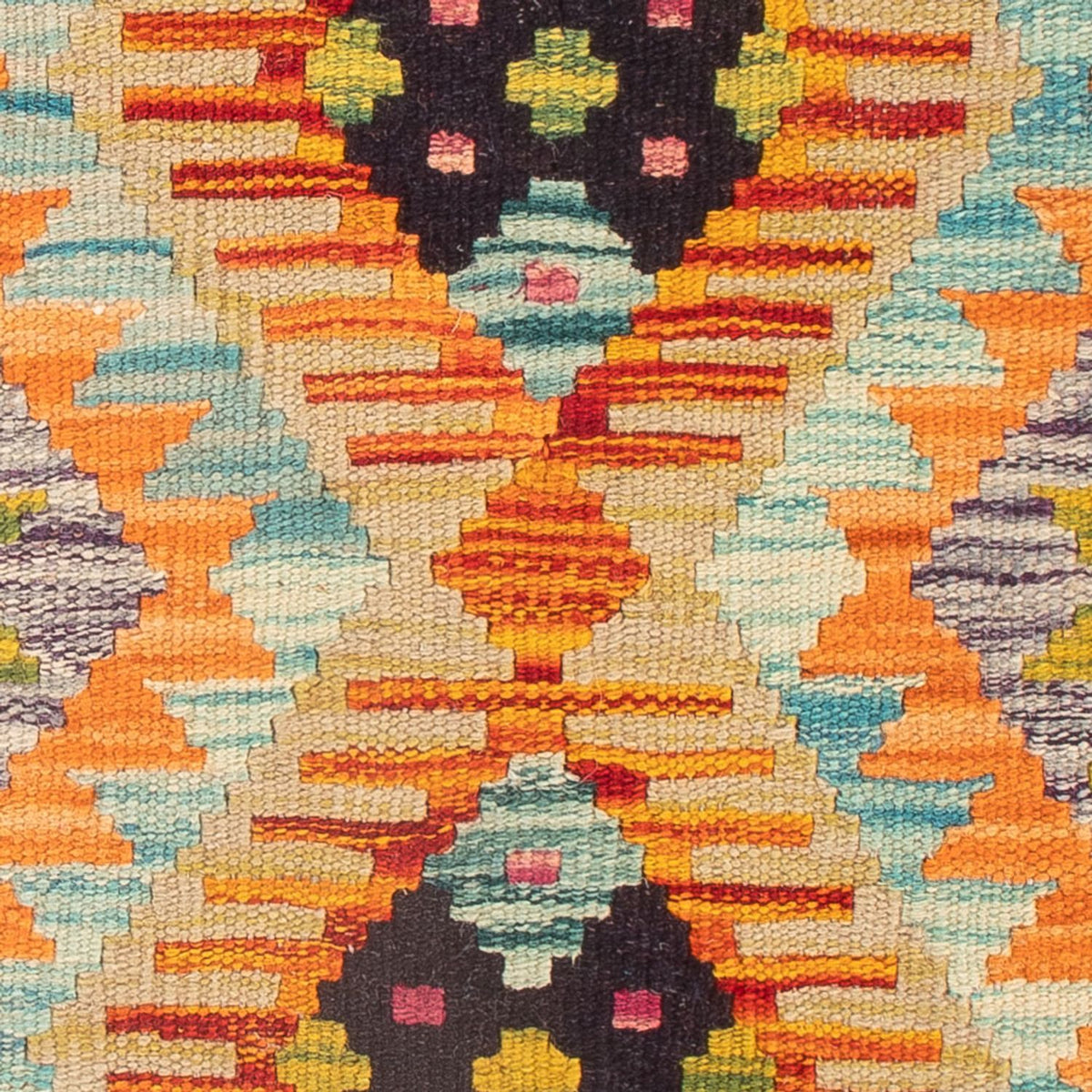 Kelim Carpet - Splash - 60 x 40 cm - flerfarvet