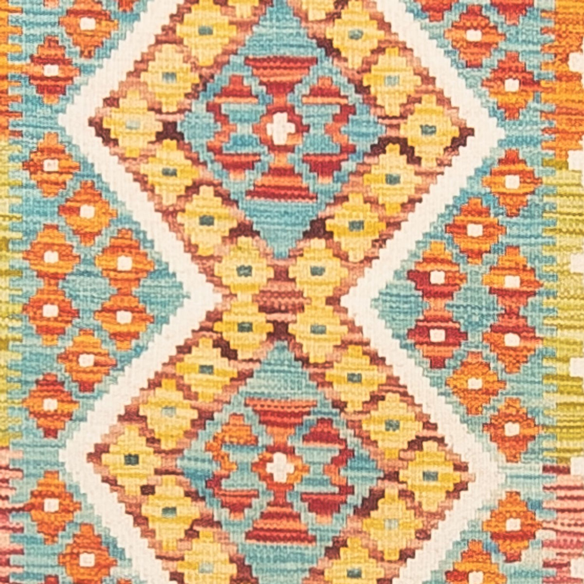 Løber Kelim Carpet - Splash - 280 x 85 cm - flerfarvet