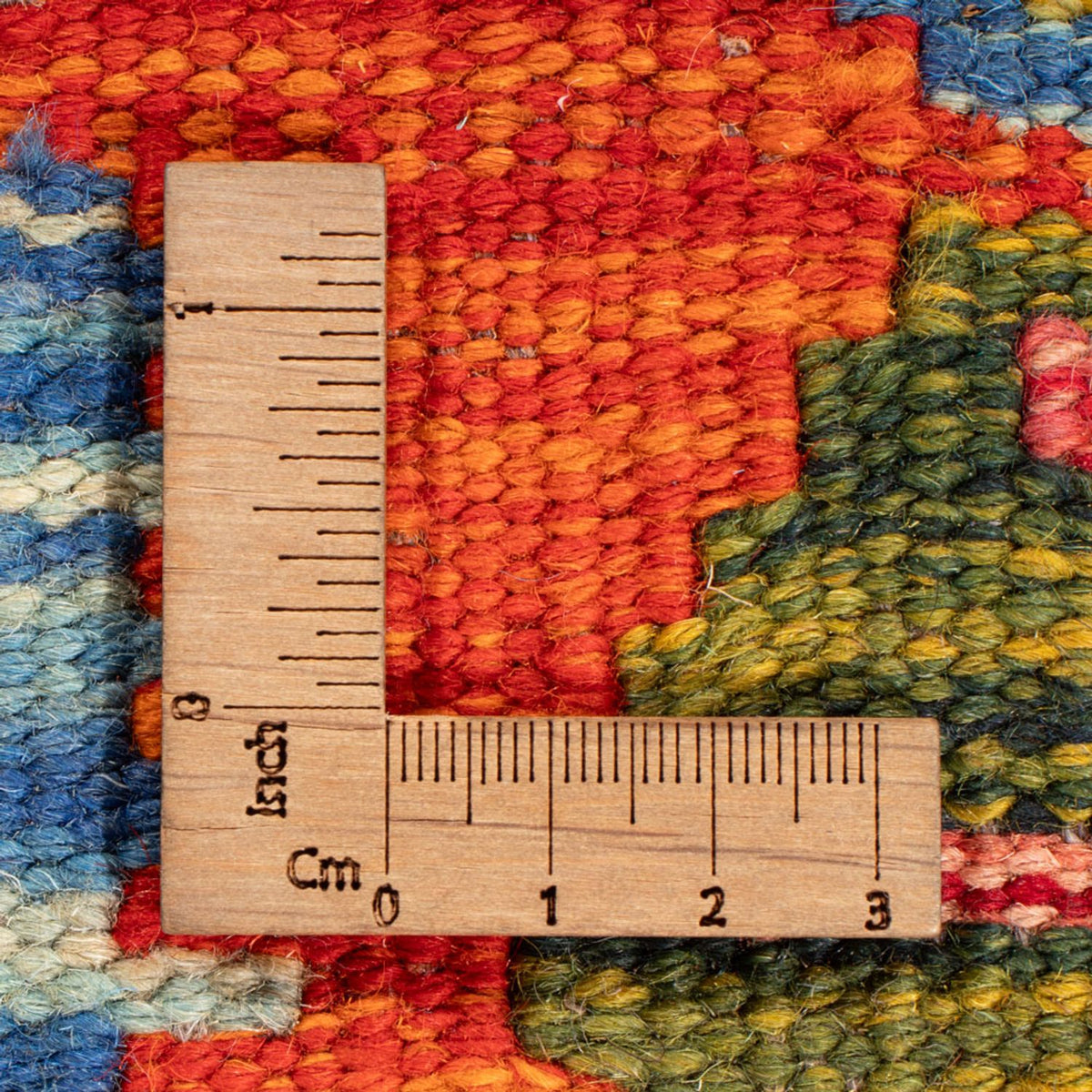 Kelim Carpet - Splash firkantet - 154 x 152 cm - flerfarvet