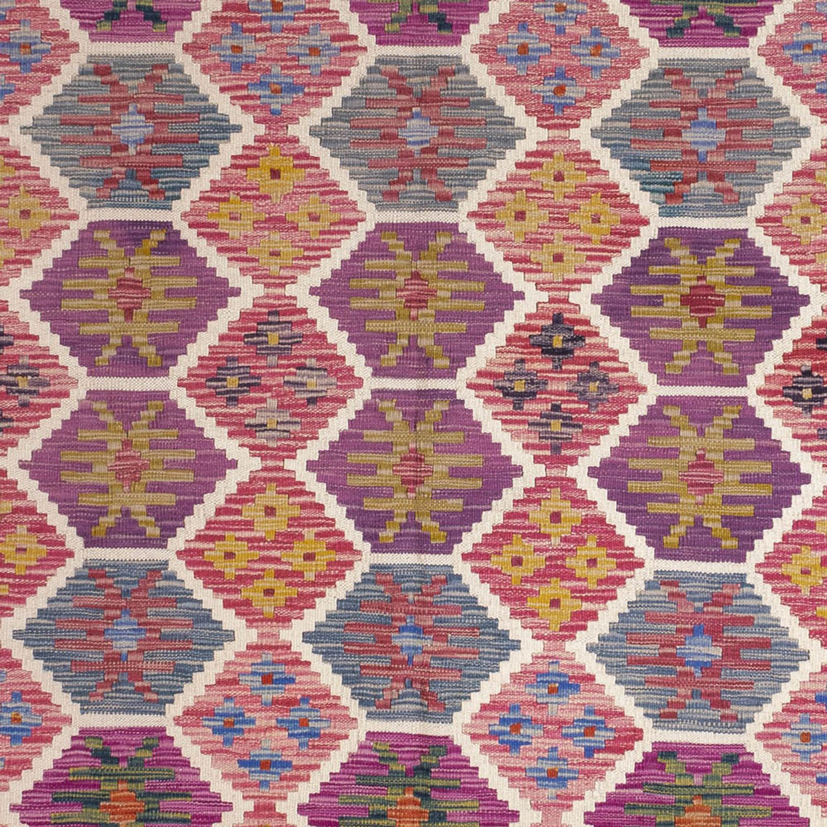 Kelim Carpet - Splash - 254 x 177 cm - flerfarvet