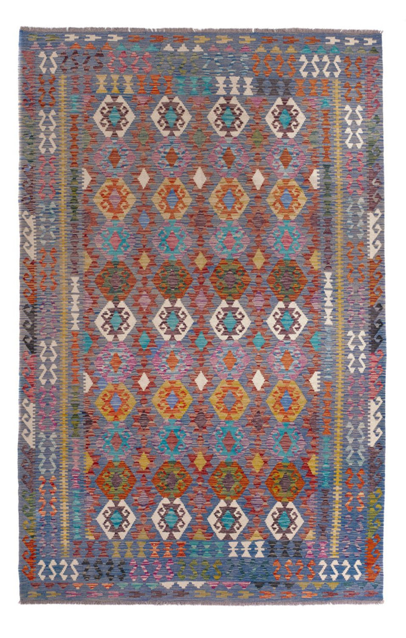 Kelim Carpet - Splash - 301 x 201 cm - flerfarvet