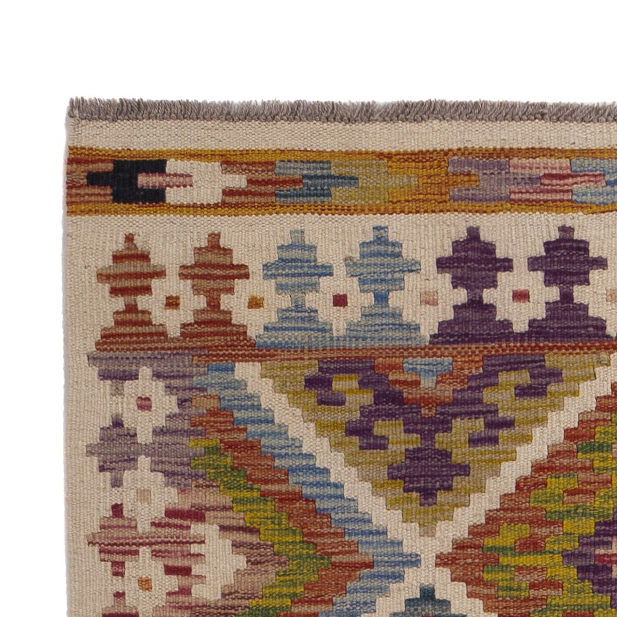 Løber Kelim Carpet - Splash - 195 x 95 cm - flerfarvet