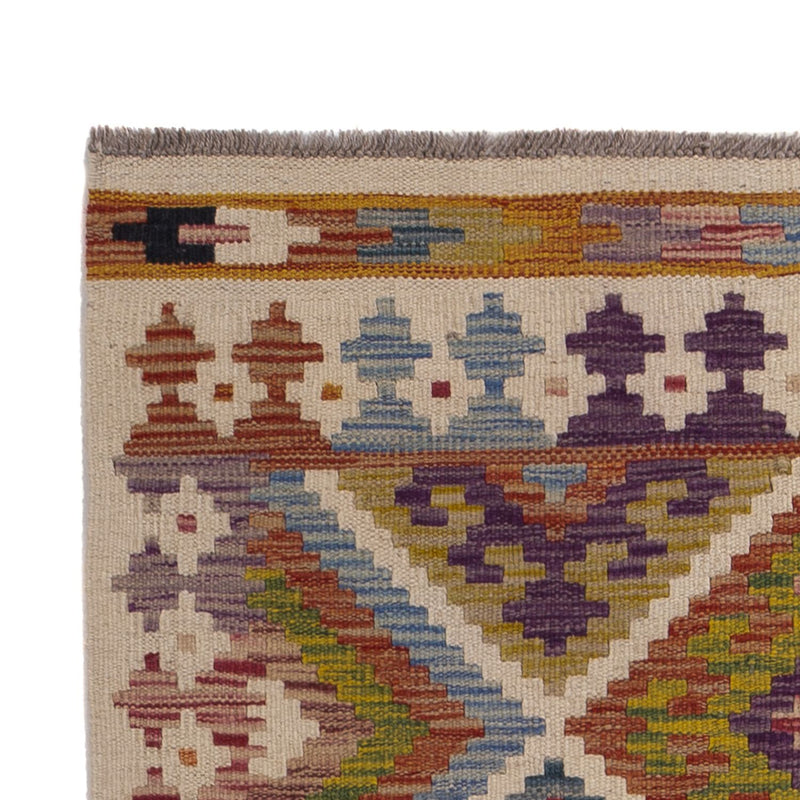 Løber Kelim Carpet - Splash - 195 x 95 cm - flerfarvet