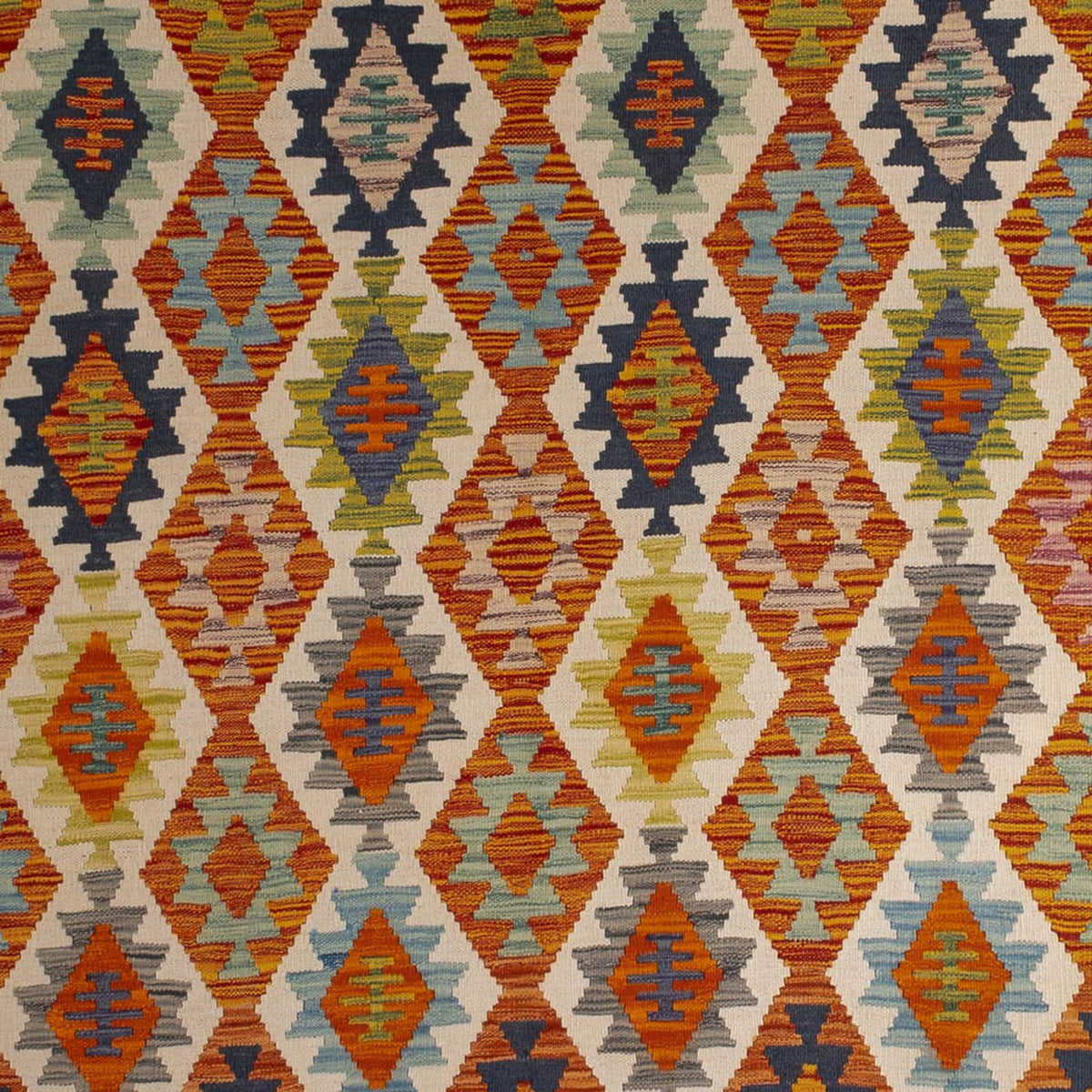 Kelim Carpet - Splash - 298 x 210 cm - flerfarvet