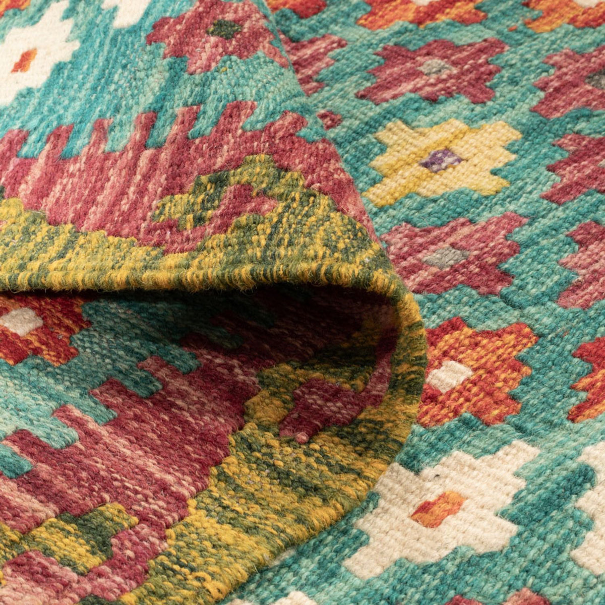 Kelim Carpet - Splash - 131 x 92 cm - flerfarvet