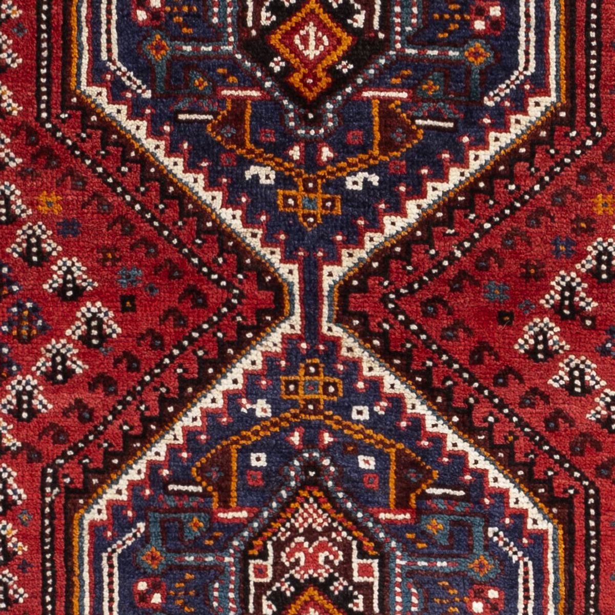 Persisk tæppe - Nomadisk - 133 x 84 cm - mørkerød