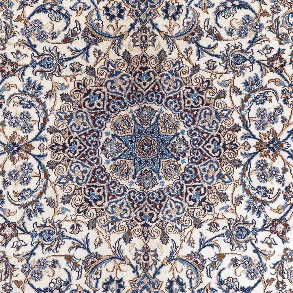 Persisk tæppe - Nain - 296 x 196 cm - creme