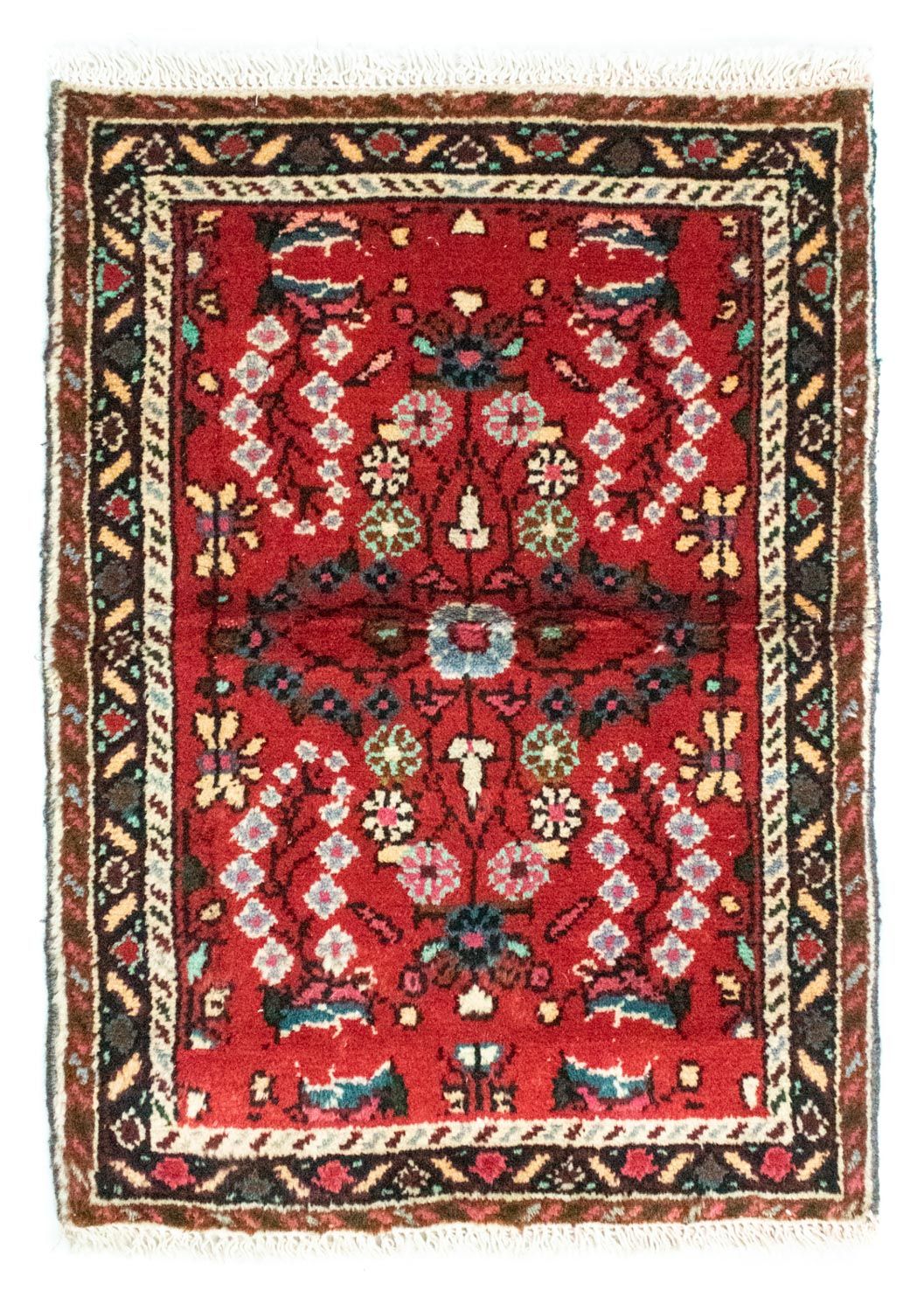 Persisk tæppe - Nomadisk - 70 x 50 cm - rød