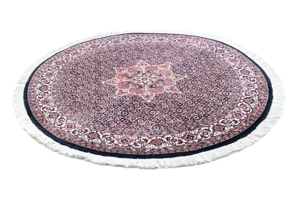 Persisk tæppe - Bijar rundt - 155 x 155 cm - blå