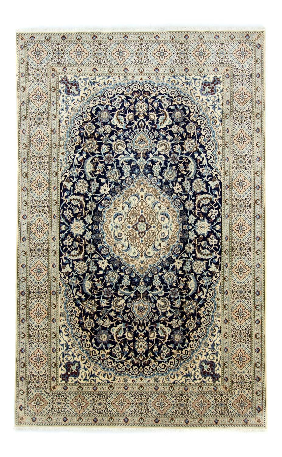 Persisk tæppe - Nain - Royal - 360 x 255 cm - mørkeblå