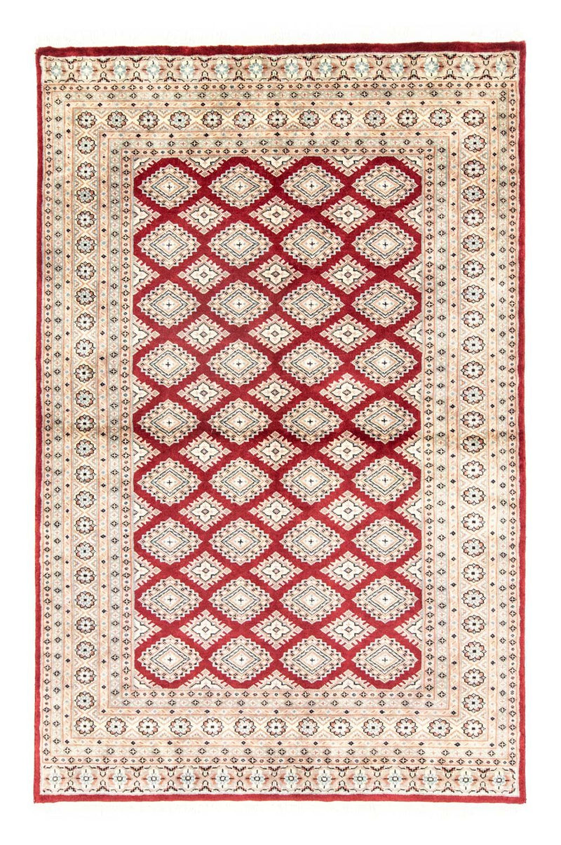 Pakistan Tæppe - 198 x 136 cm - rød