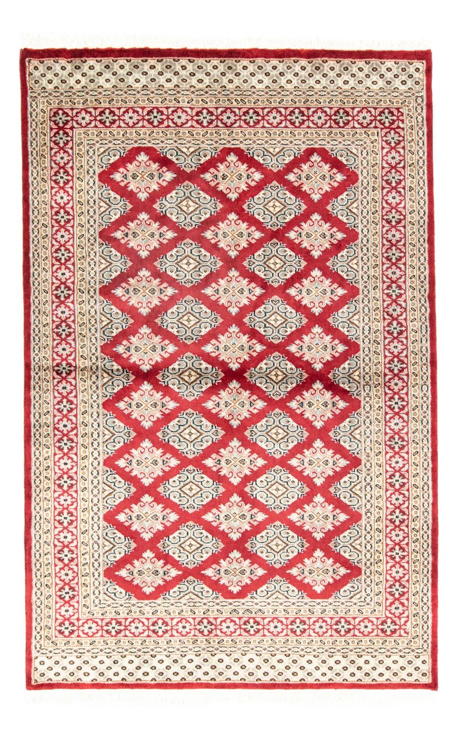 Pakistan Tæppe - 182 x 124 cm - rød
