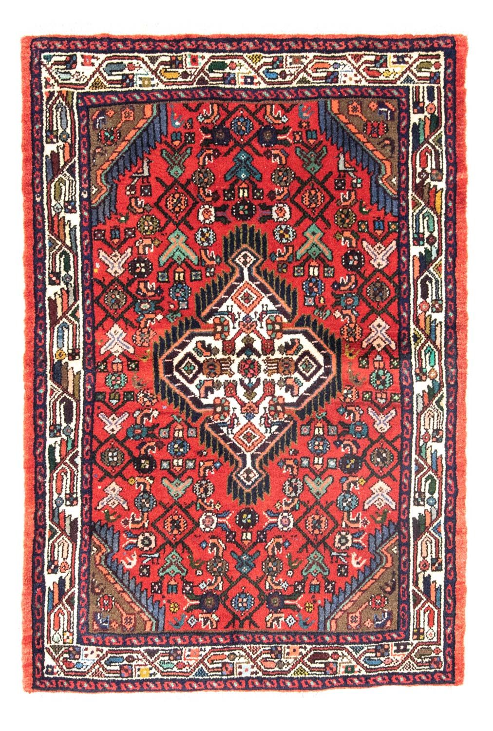 Persisk tæppe - Nomadisk - 122 x 85 cm - rød