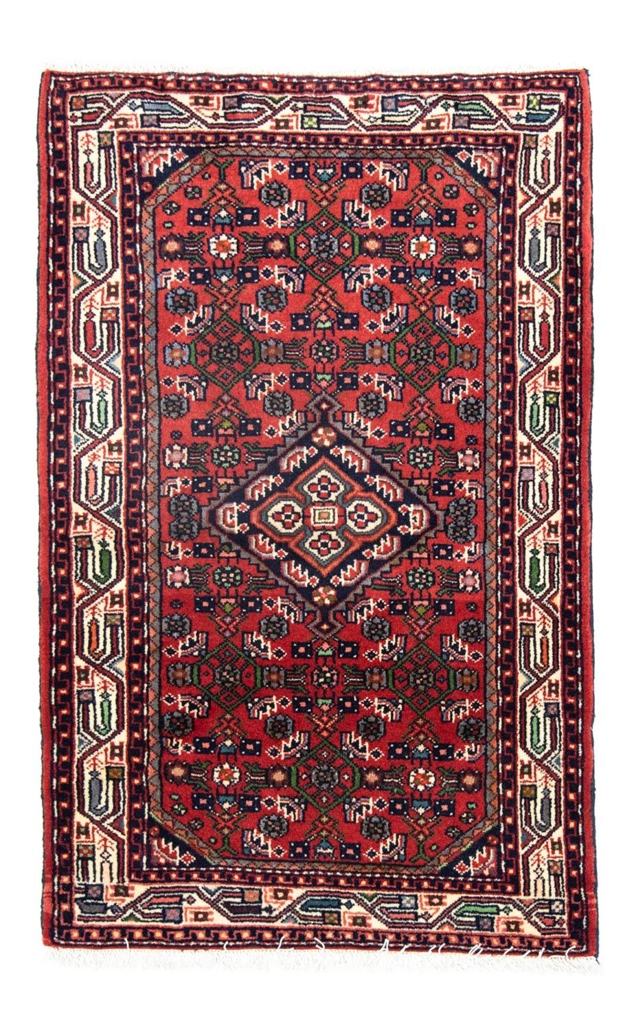 Persisk tæppe - Nomadisk - 130 x 83 cm - rød