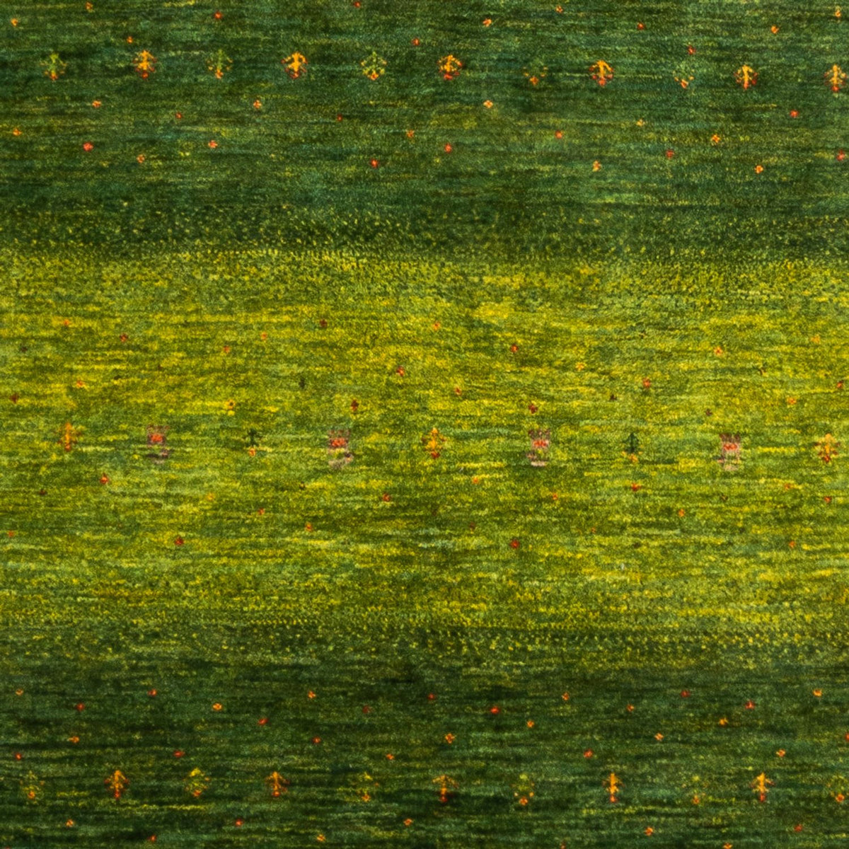 Gabbeh Tæppe - Loribaft Persisk - 238 x 172 cm - grøn
