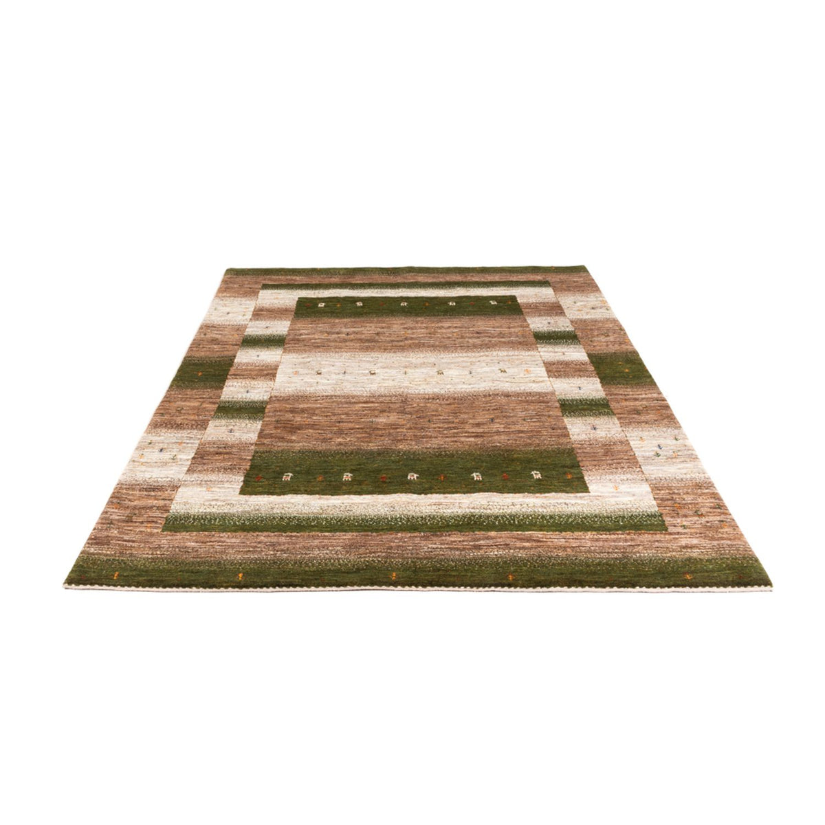 Gabbeh Tæppe - Loribaft Persisk - 237 x 171 cm - natur