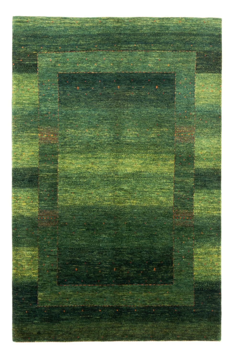 Gabbeh Tæppe - Loribaft Persisk - 241 x 162 cm - grøn
