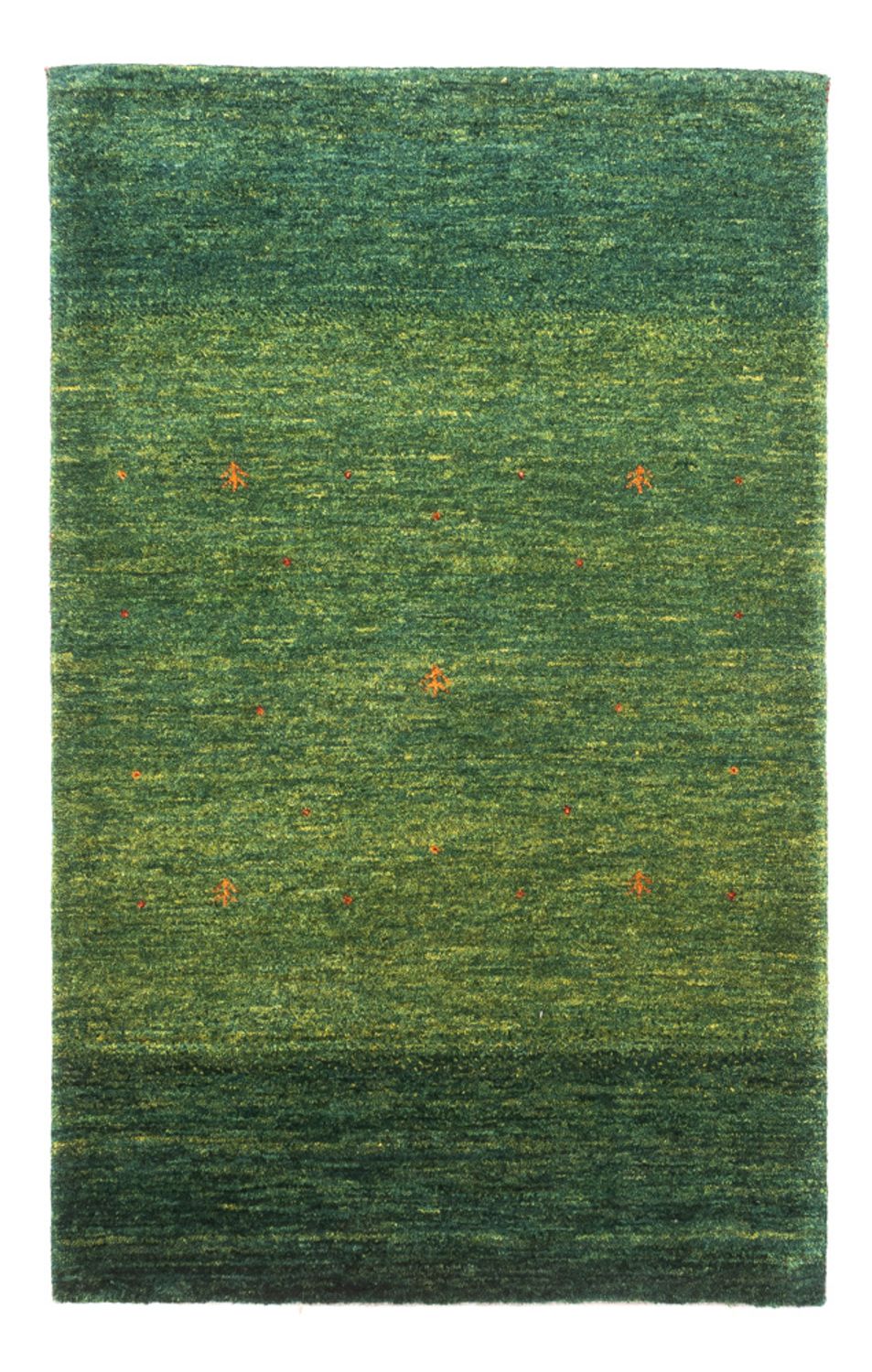 Gabbeh Tæppe - Loribaft Persisk - 126 x 83 cm - grøn