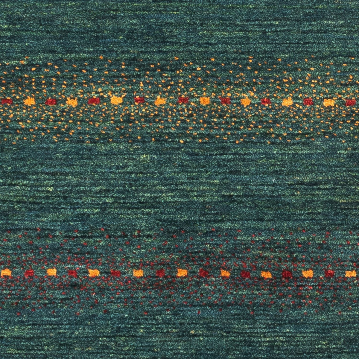 Gabbeh Tæppe - Loribaft Persisk - 136 x 68 cm - grøn